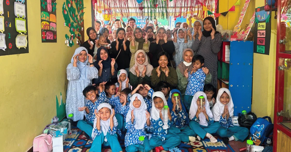 Lewat Edugames, KKN AKSANUSA 116 Ajak Anak PAUD Melati Kenali Pangan B2SA