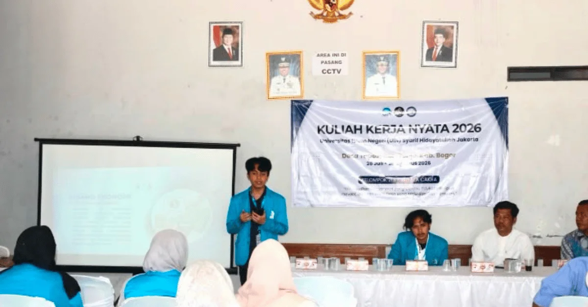 Mahasiswa KKN UIN Jakarta Kelompok 213 Wiyata Cakra Resmi Mengabdi, Desa Tapos Sambut Hangat Program KKN