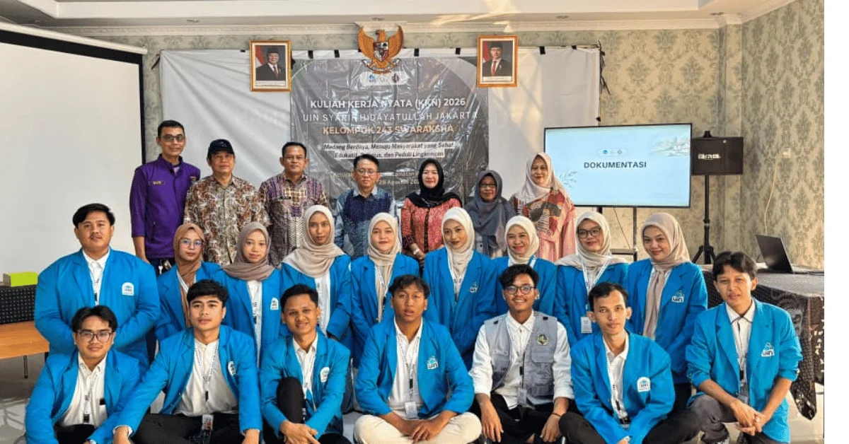 Mahasiswa KKN UIN Jakarta Kelompok 243 Swaraksha Resmi Mengabdi, Kelurahan Medang Sambut Hangat Program KKN
