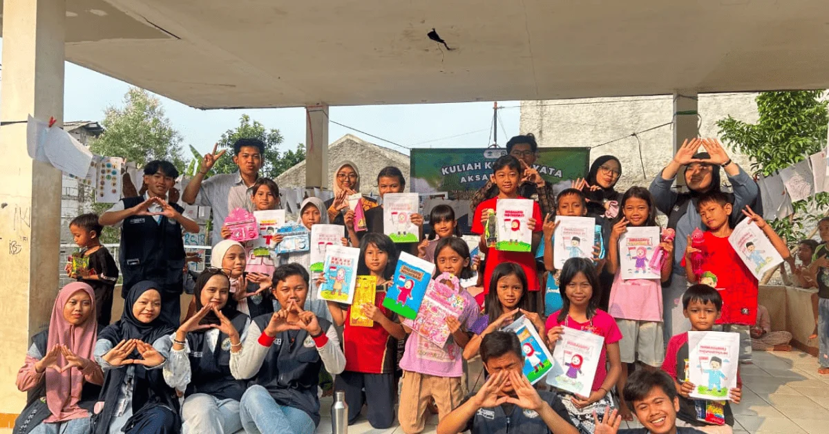 Ruang Anak Kreatif KKN AKSANUSA 116 Dorong Anak Sawangan Baru Berani Bermimpi dan Berkarya
