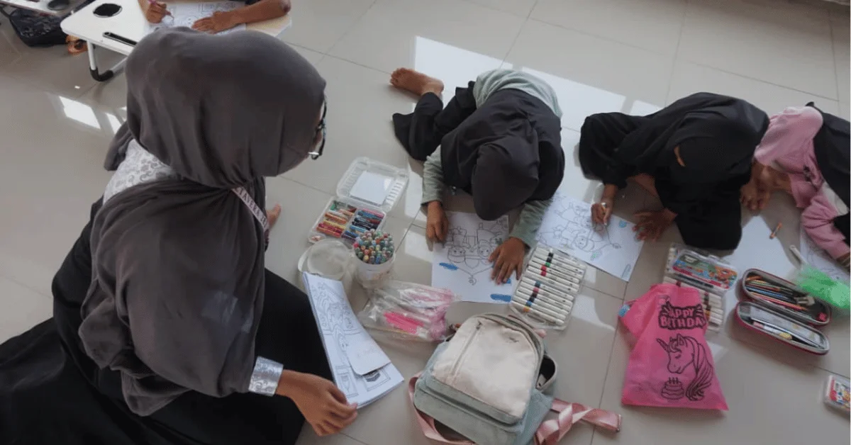 Festival Santri Rancabuaya, KKN Altavera 282 UIN Jakarta Asah Potensi dan Kepercayaan Diri Anak