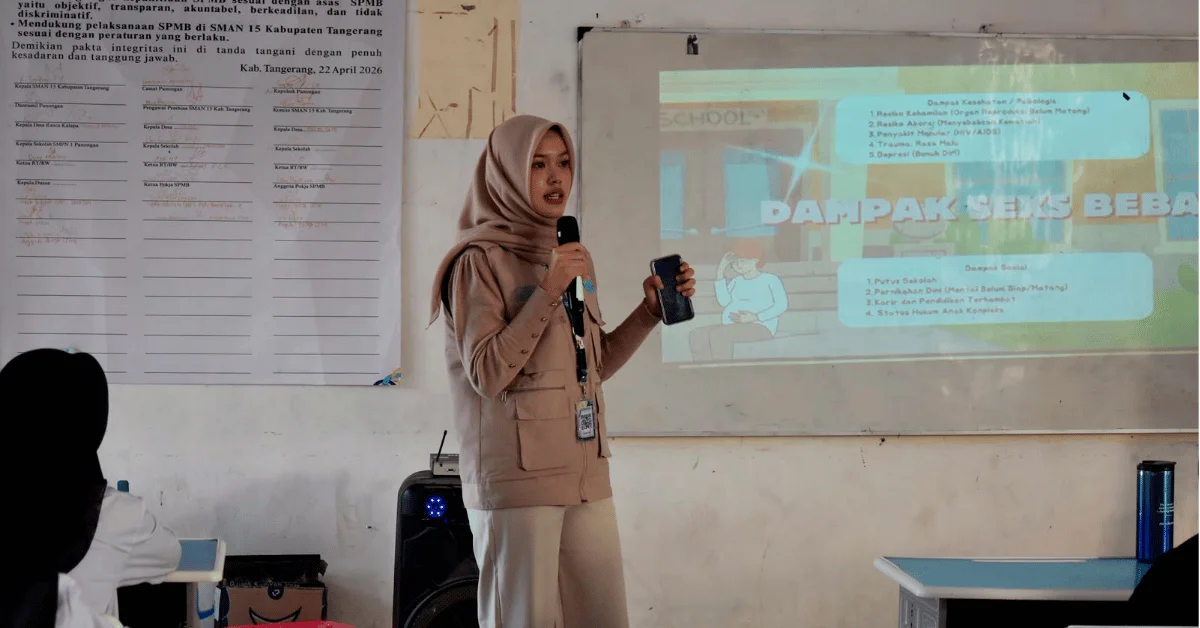 Tingkatkan Kesadaran Remaja, Seminar Edukasi Bahaya Narkoba dan Seks Bebas Digelar di SMAN 15 Kabupaten Tangerang