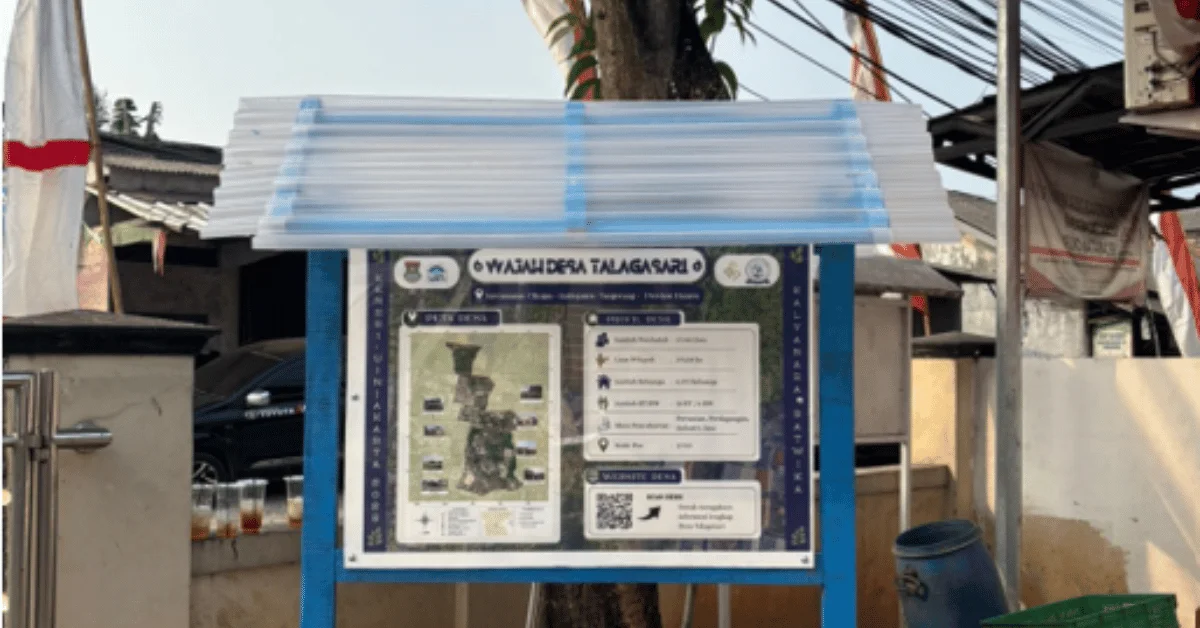 KKN 291 Kalyanara Satwika Hadirkan Papan Informasi “Wajah Desa Talagasari” Berbasis QR Code