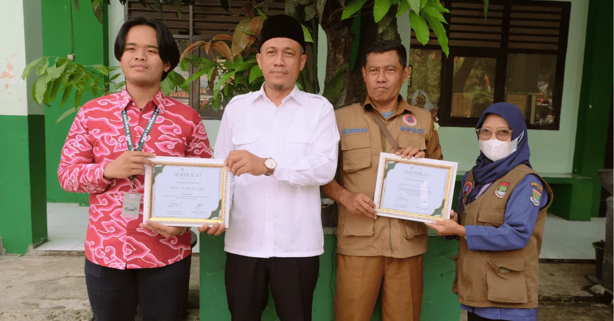 KKN Aksaraya 314 Gelar Edukasi dan Simulasi Evakuasi Gempa Bersama BPBD Kabupaten Tangerang