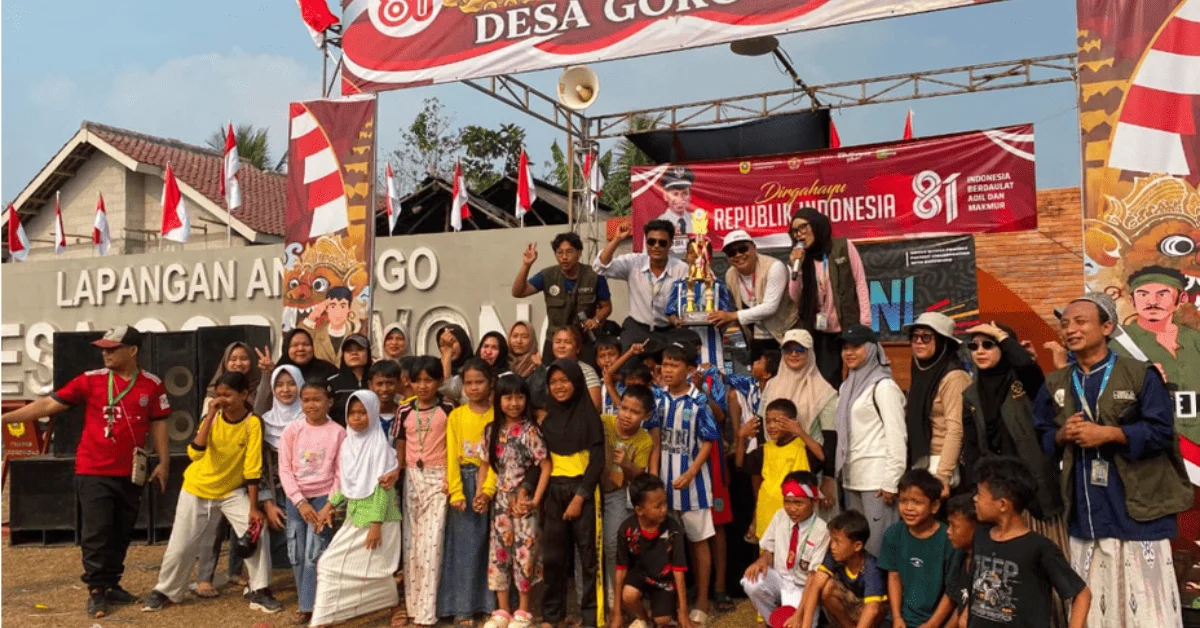Lewat PORSENI, KKN 230 VirtueWisesa Hidupkan Semangat Sportivitas dan Ekonomi Warga Gorowong
