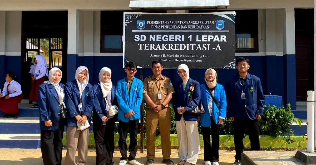Mahasiswa UIN Jakarta Sosialisasikan Program Mengajar di SDN 01 Lepar dan SMPN 01 Lepar dalam KKN Tematik Kolaborasi