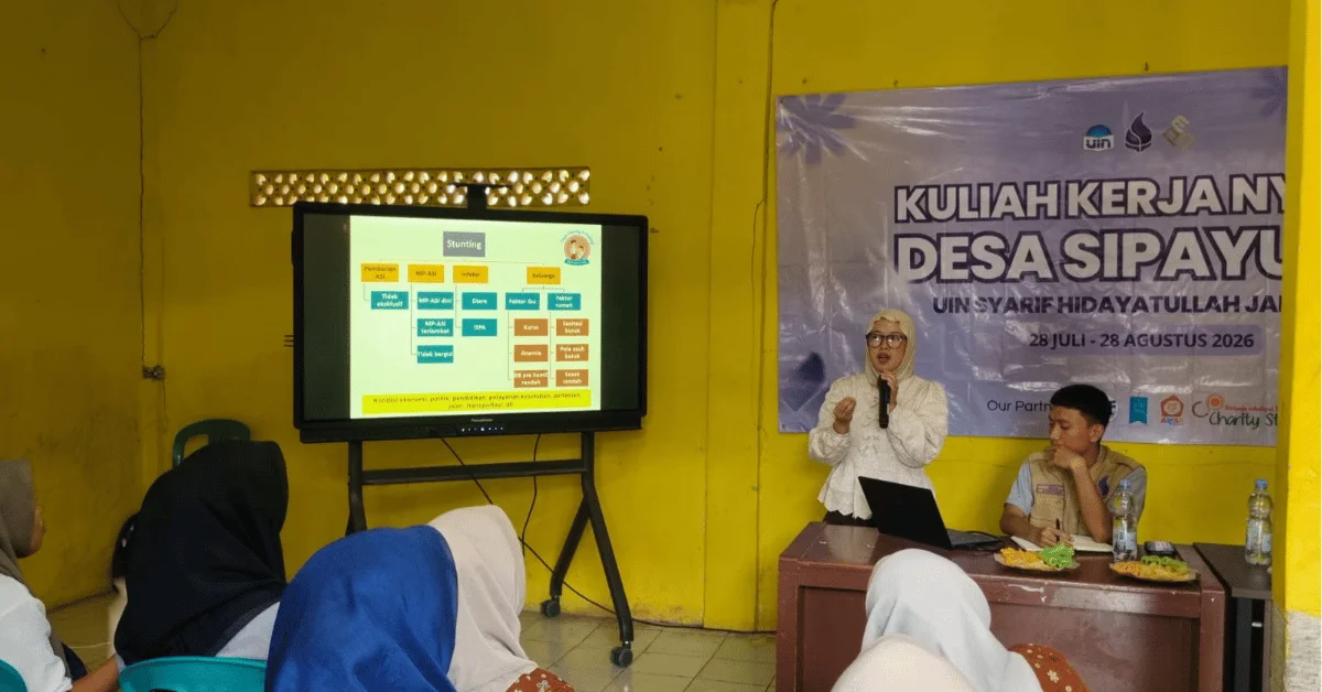KKN 321 Samasta UIN Jakarta Gelar Seminar Pencegahan Stunting Bersama Ahli Gizi Desa Sipayung