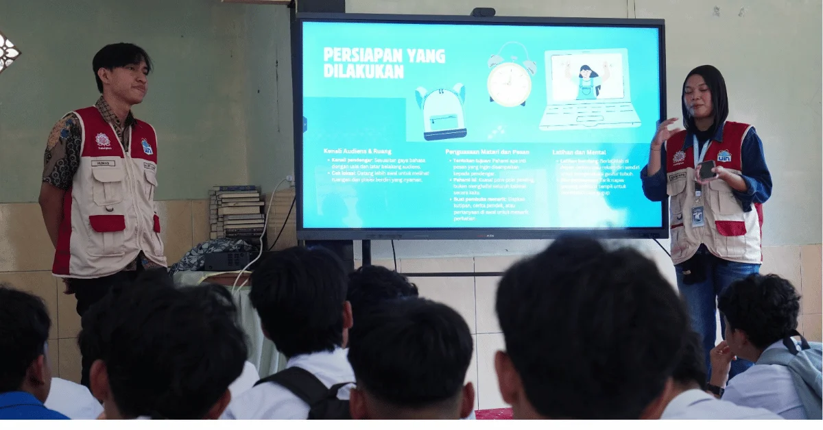 KKN 148 Prabangkara UIN Jakarta Gelar Pelatihan Public Speaking untuk Tingkatkan Kepercayaan Diri Siswa SMK Al Fikri Cibunian