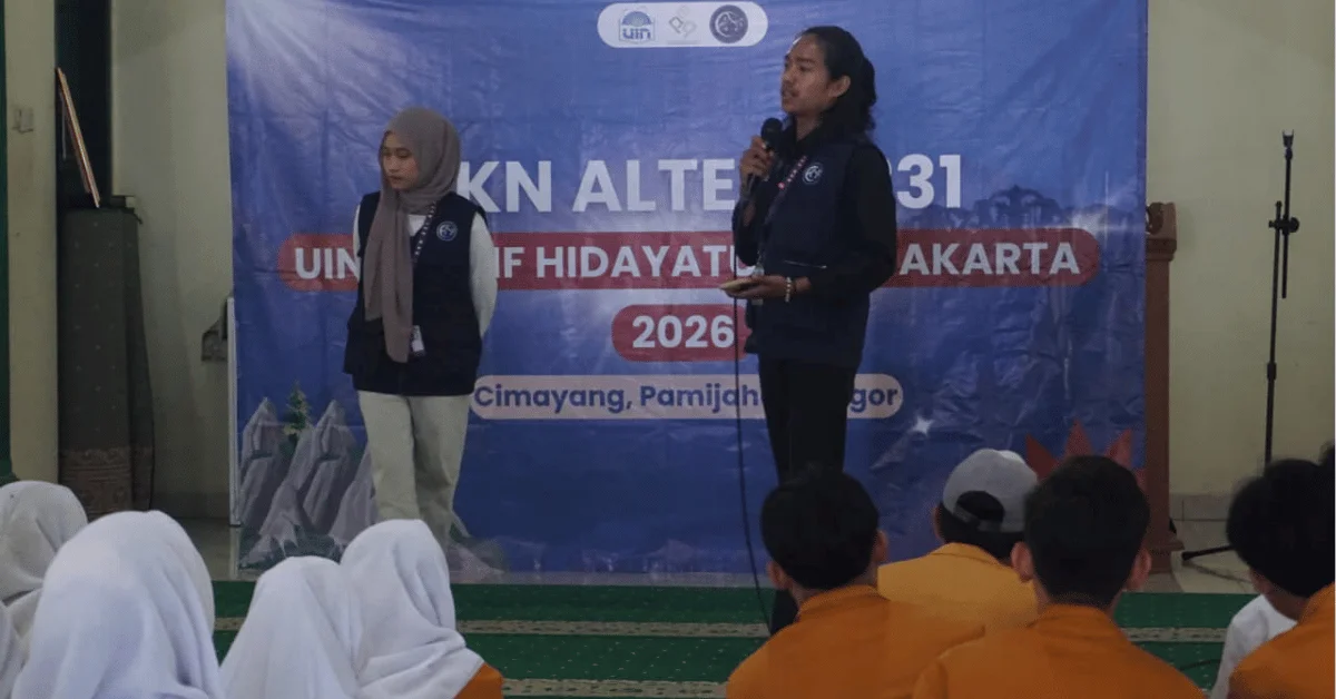 Kenakalan Remaja Jadi Sorotan, KKN 231 Altera UIN Jakarta Gandeng Bhabinkamtibmas Edukasi Siswa SMK Al-Ijtihad
