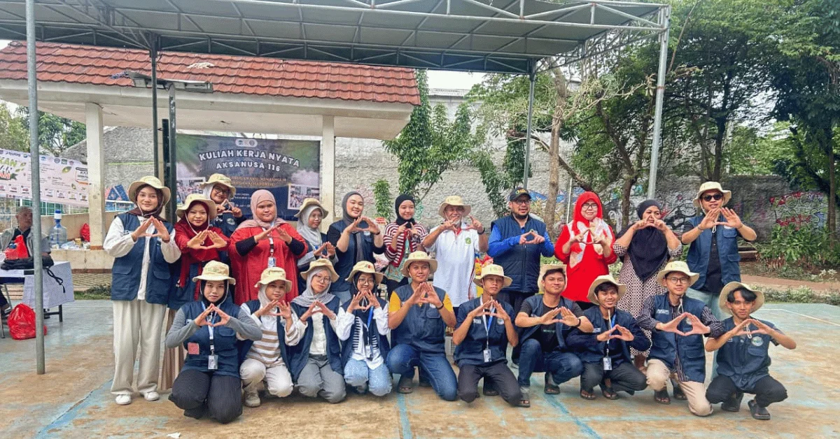 KKN Aksanusa 116 Gandeng Badan Pangan Nasional Gelar Gerakan Pangan Murah di Sawangan Baru